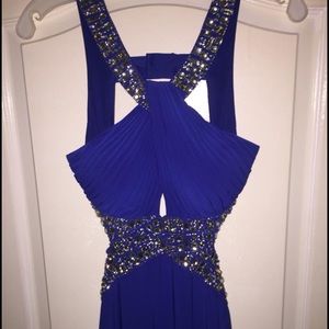 Betsy & Adam Royal Blue Dress